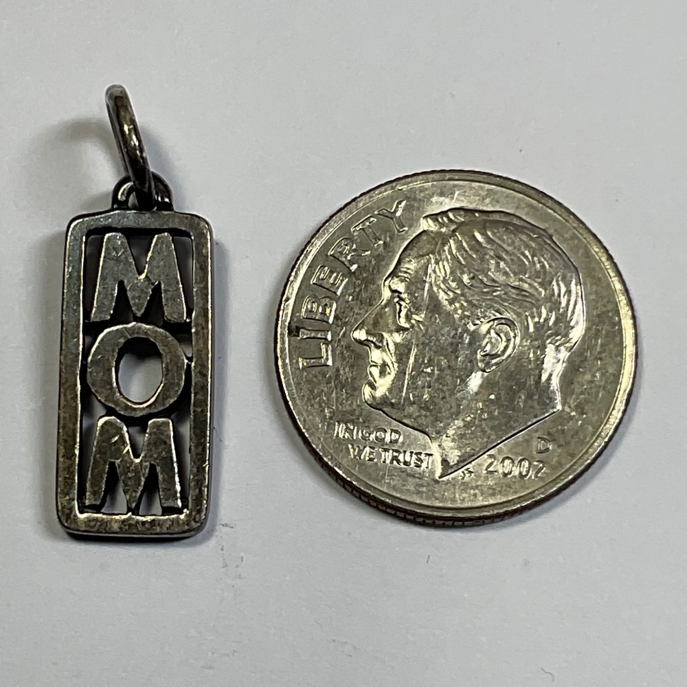 Avery Sterling Silver Mom Rectangular Cutout Mom … - image 2